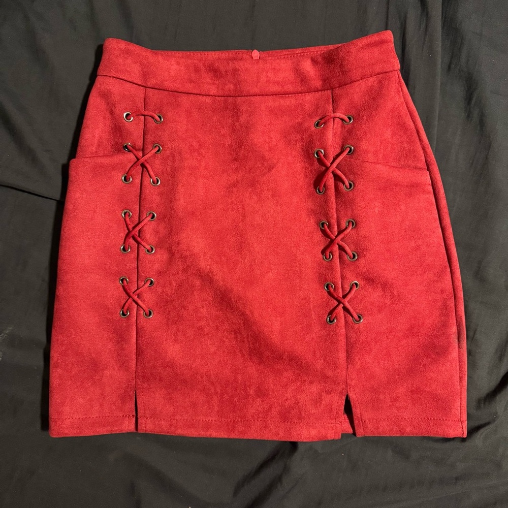 Red skirt